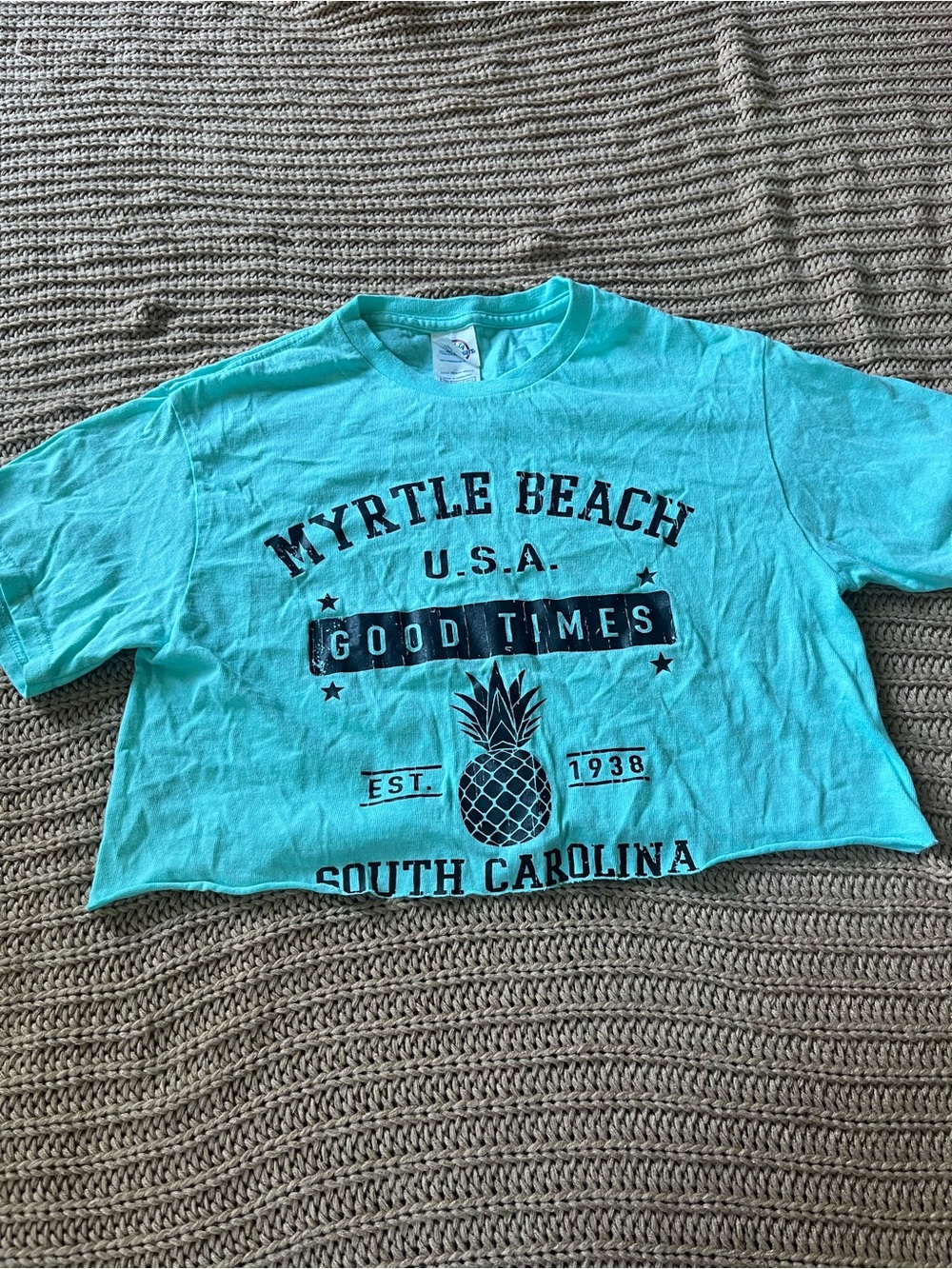 Delta Teal Myrtle Beach U.S.A. Pineapple Graphic Tee